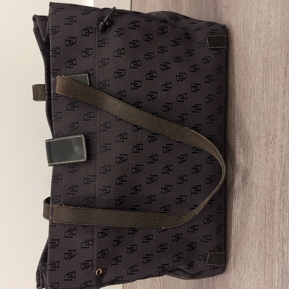 Vintage Dooney & Bourke Signature Anniversary Logo Large Tote handbag - Picture 3 of 10